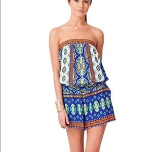Hale Bob Strapless Romper